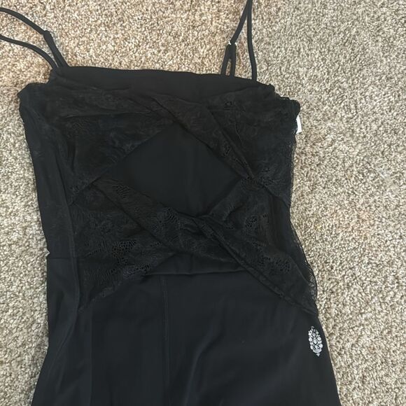 NWOT Free People Movement Lace Me Up Jumpsuit | Small | Black - Picture 8 of 10